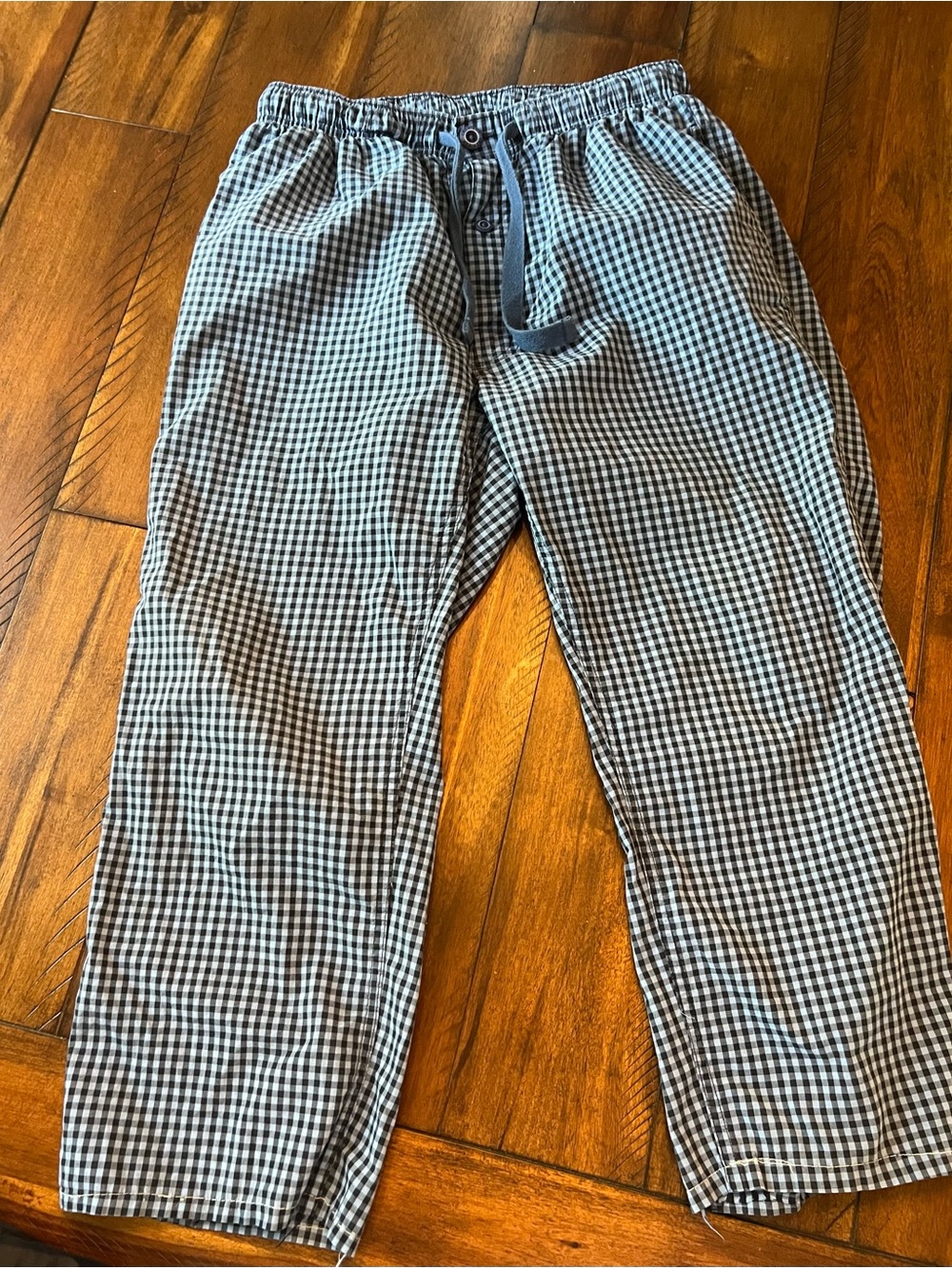 Cremieux Navy and Light Blue Gingham Lounge Pants